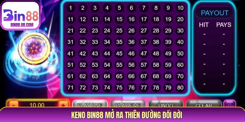 Keno Bin88 mở ra thiên đường đổi đời